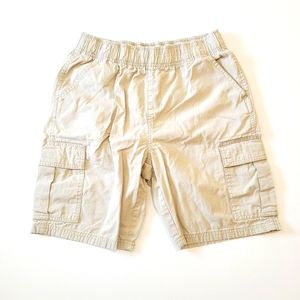 The Children's Place Khaki Elastic Waist Cargo Shorts EUC